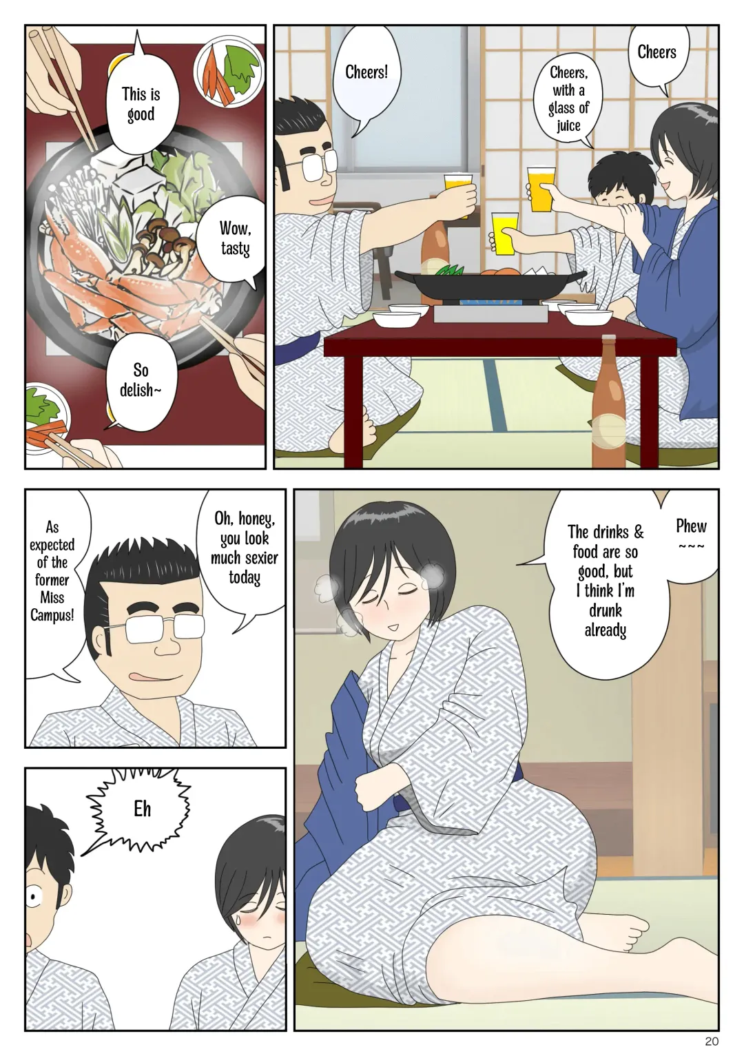 Onaneta Kaa-san 2 ~Otto no Yoko de~ | Masturbating to Mom ~Beside Her Husband~ Fhentai.net - Page 20