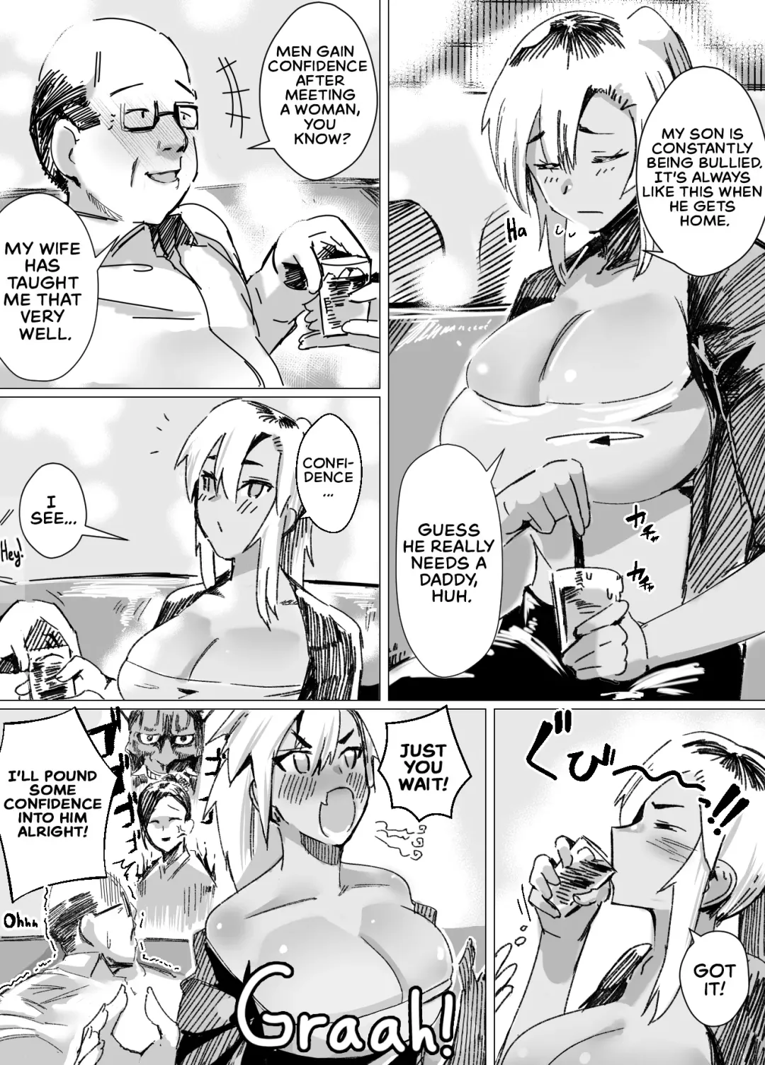 [Murabito C] Miwaku no Yanmama Ecchi na Kosodate Hisshouhou | The Amazing Gyaru Mom and Her Erotic Parenting Success! Fhentai - Page 4