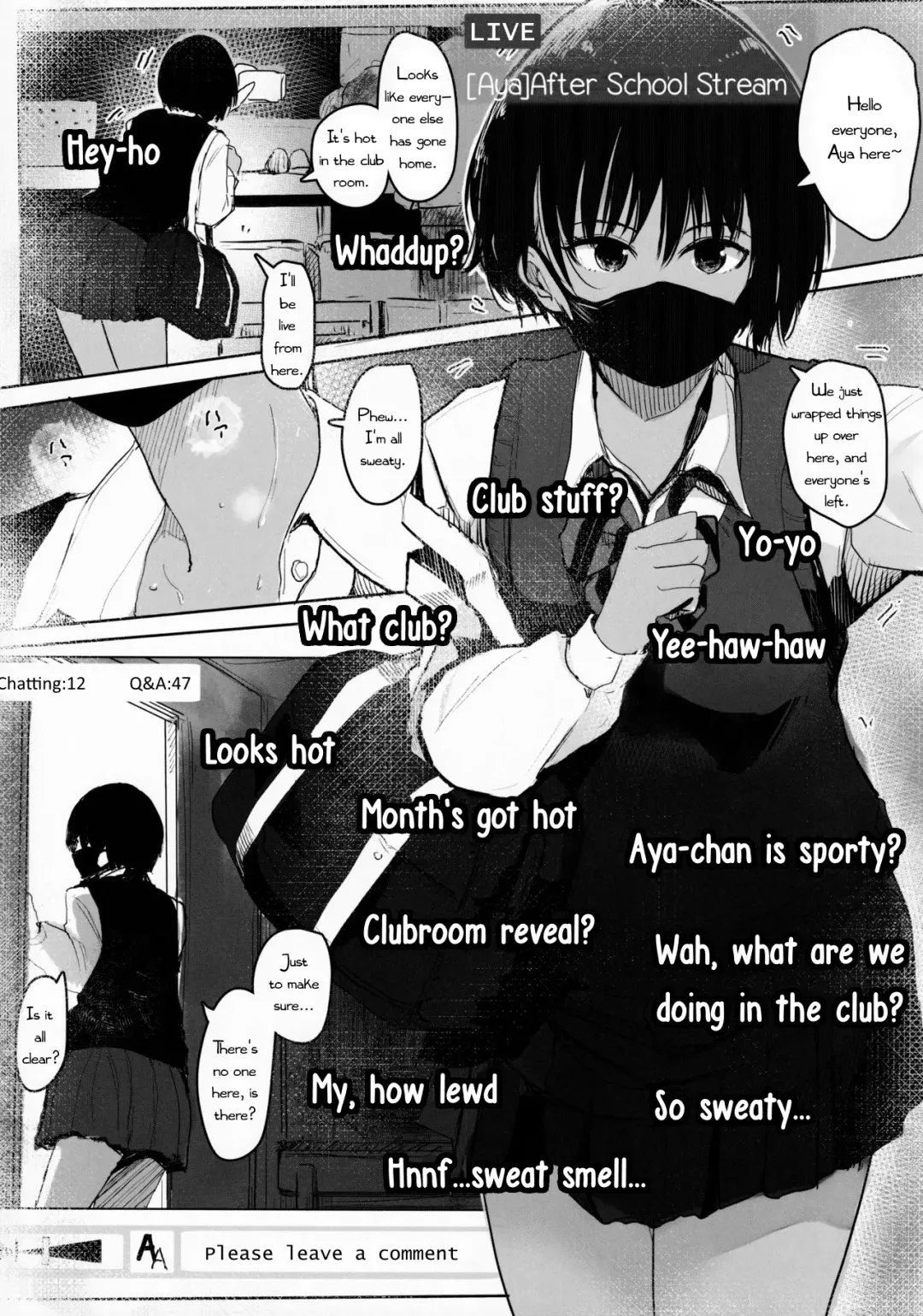 [Wes Heartland Smith] Aya-chin no Asedaku Houkago Haishin Fhentai - Page 4