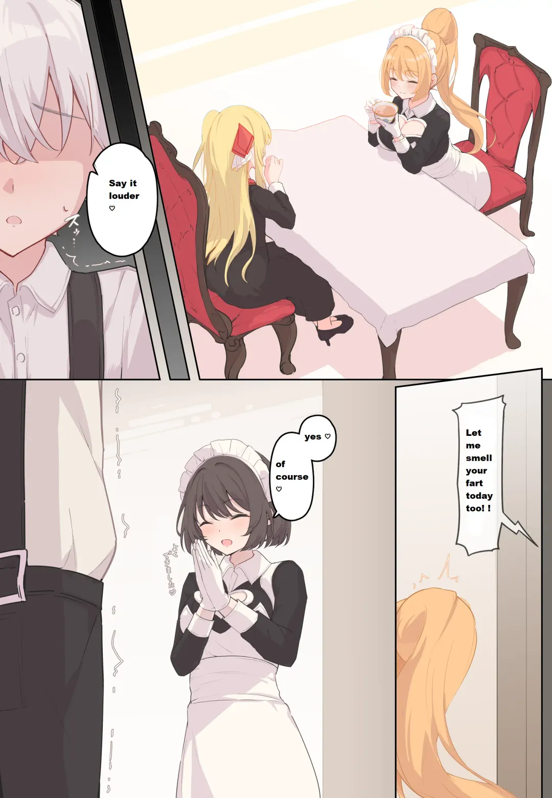 Read [Tsuchiro] Maids farting their Master - Fhentai.net