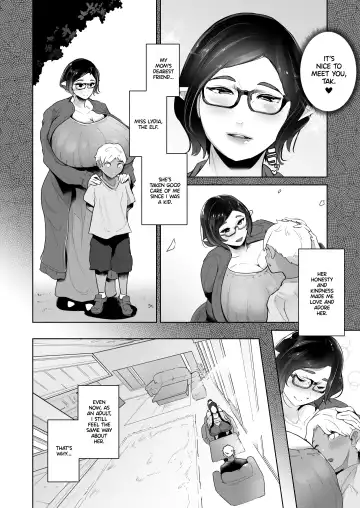 [Miyashiro Yousuke] Mucchiri Dekachichi Elf no Oba-san to Ano Hi Kawashita Sukebe de Ecchi na Yakusoku | The Hot and Pervy Promise I Made to My Plump and Busty Elf Auntie Fhentai - Page 5