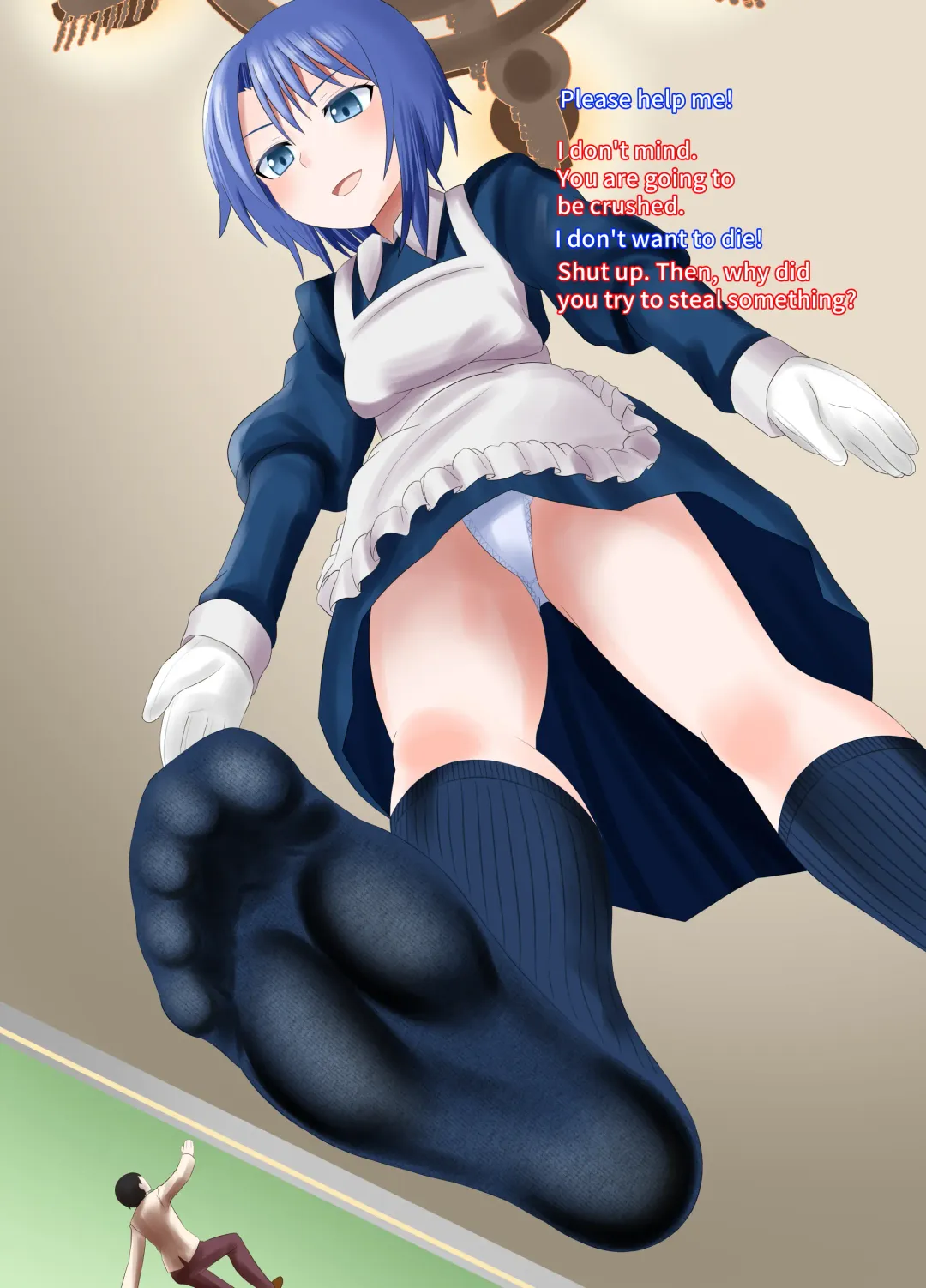 [Shivharu] Chiisai Dorobou ga Maid ni Fumitsubusareru Hanashi | The story of a little thief being trampled by the maid Fhentai - Page 13