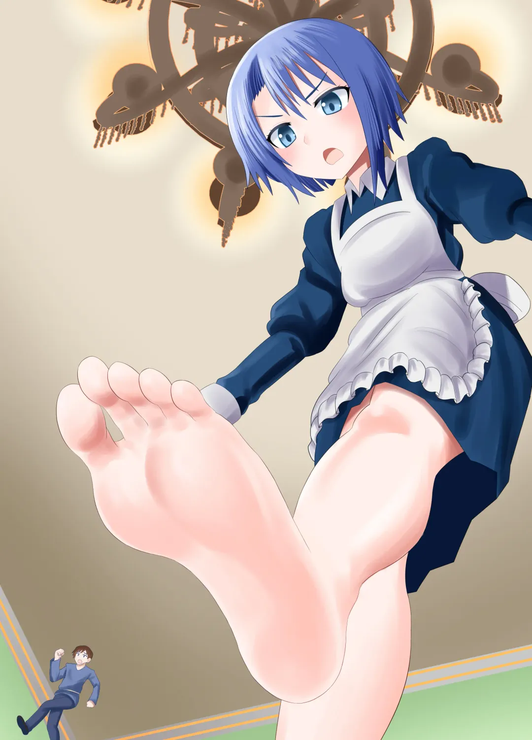 [Shivharu] Chiisai Dorobou ga Maid ni Fumitsubusareru Hanashi | The story of a little thief being trampled by the maid Fhentai - Page 30