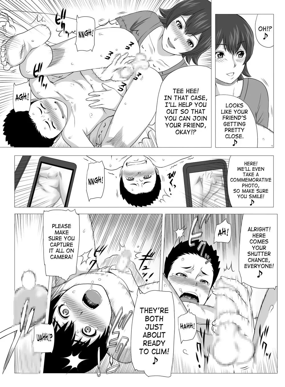 [Yoshiura Kazuya] Kimi no Chinchin Shame rasete Densha Strip Hen | Let us take photos of your dick Fhentai.net - Page 19