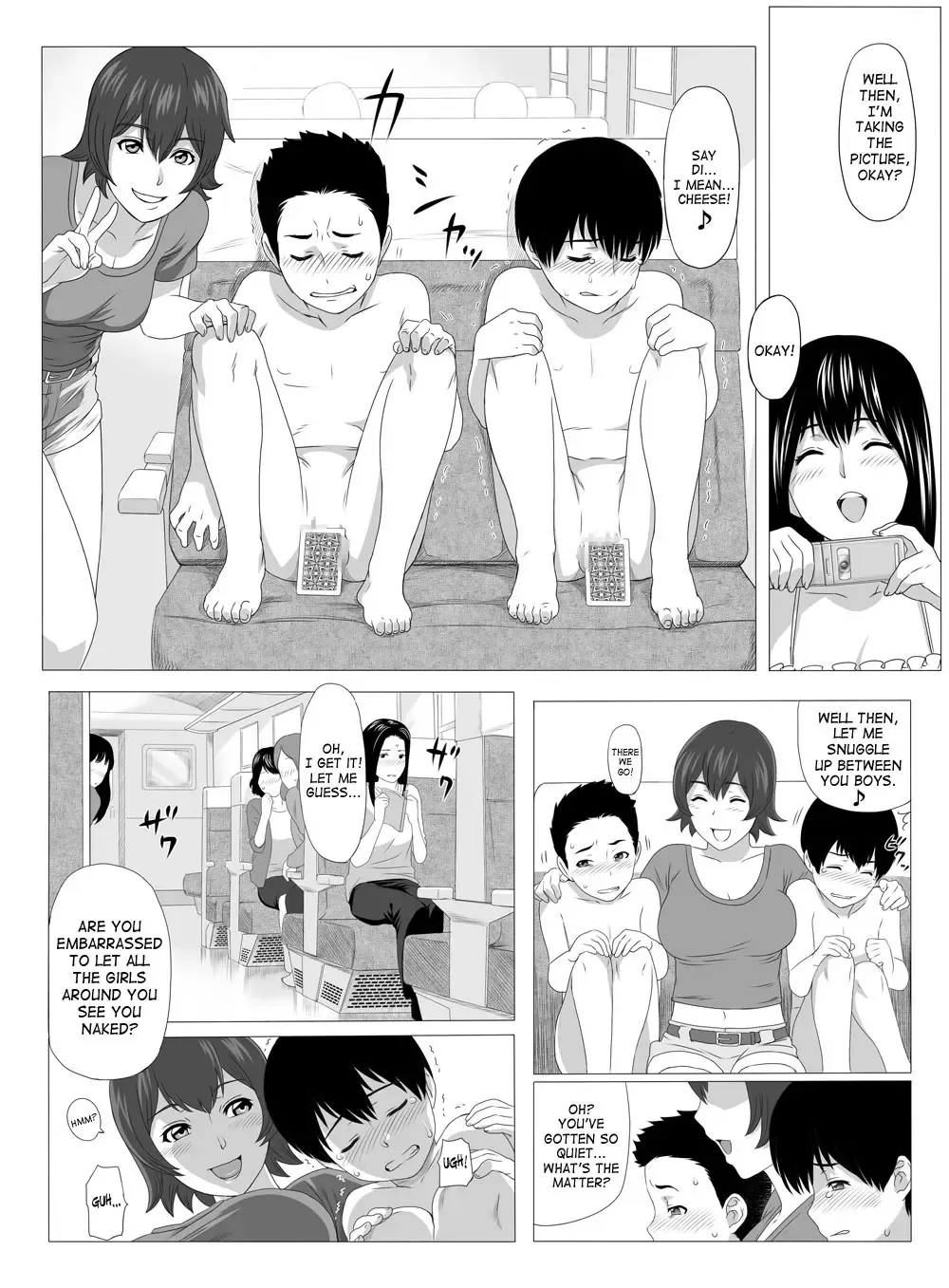 [Yoshiura Kazuya] Kimi no Chinchin Shame rasete Densha Strip Hen | Let us take photos of your dick Fhentai.net - Page 5