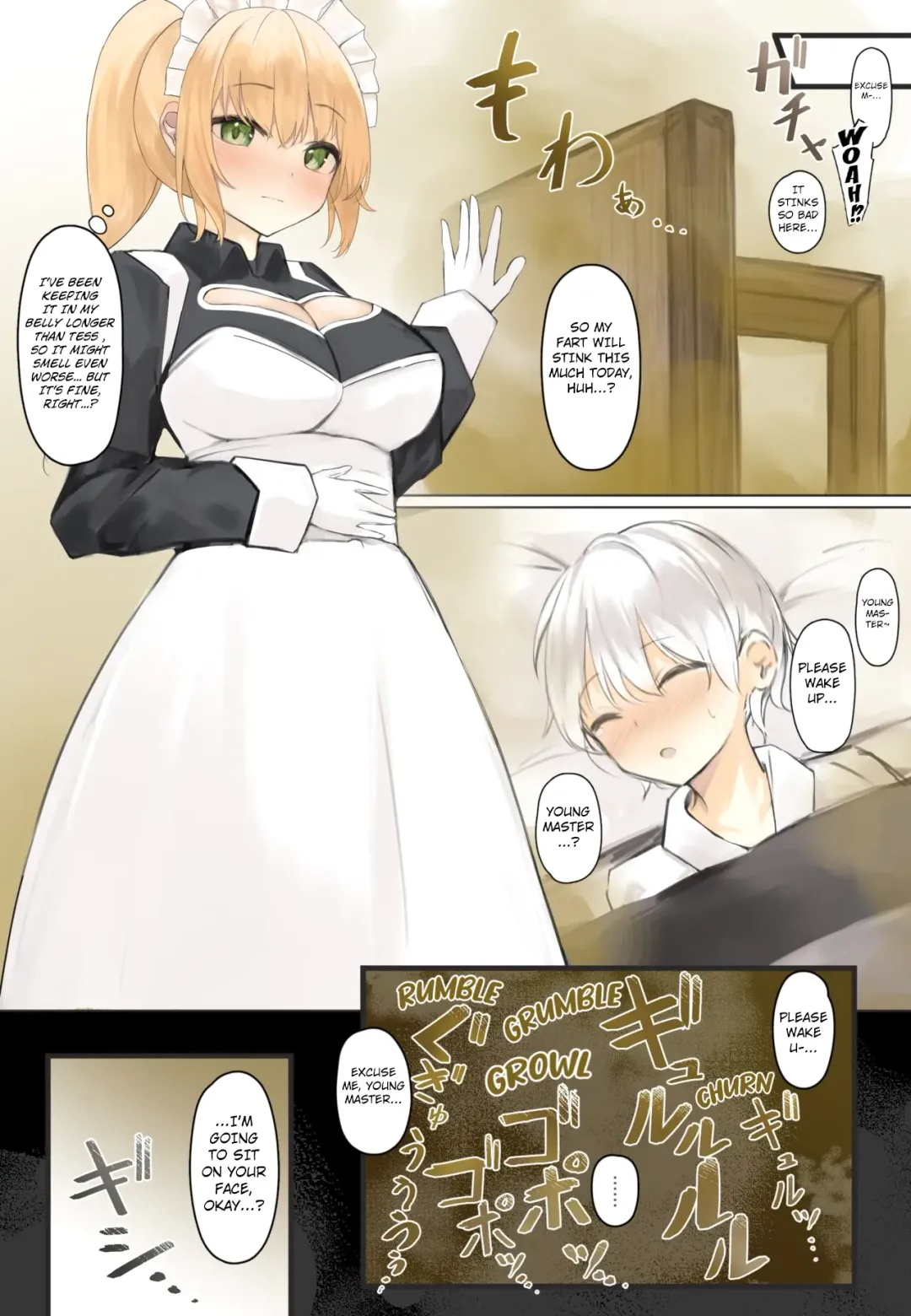 [Tsuchiro] Onara Manga - Maid to Bocchama Fhentai.net - Page 42