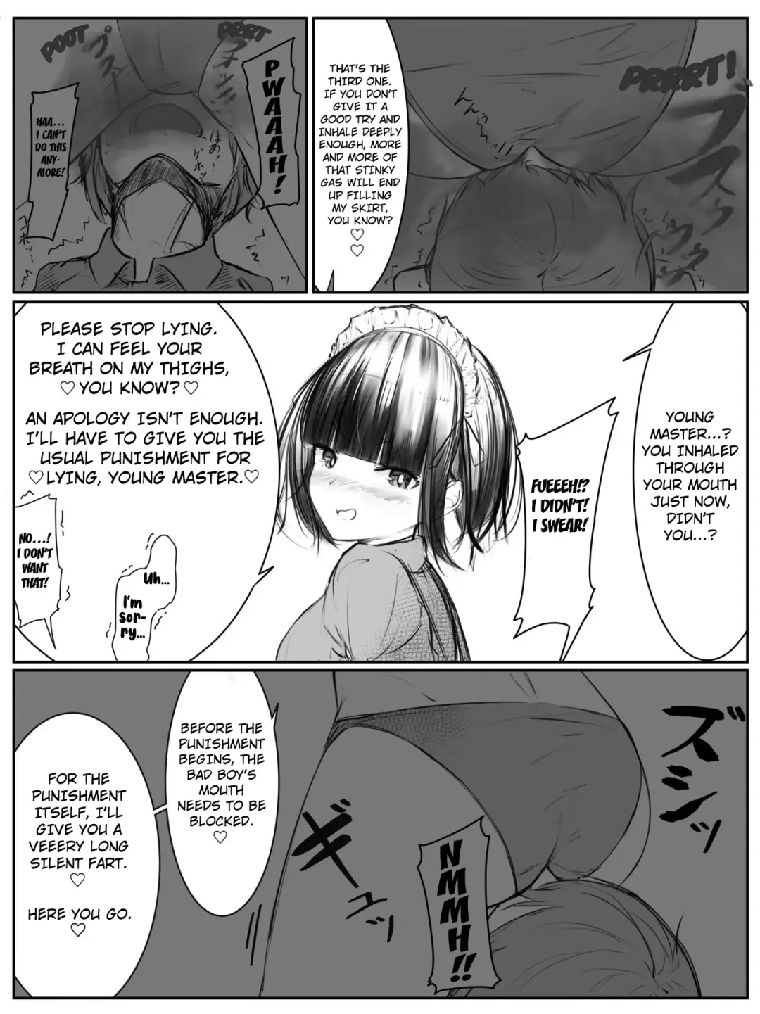 [Tsuchiro] Onara Manga - Maid to Bocchama Fhentai.net - Page 8