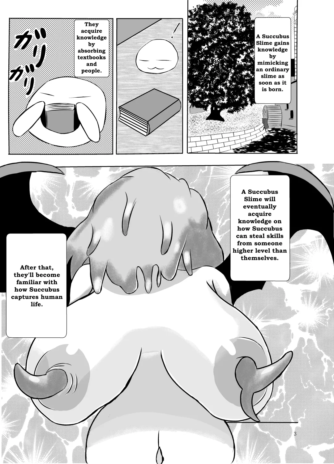 [Himeragi Yukineko] Succubus Gitai Slime ga Shota Yuusha o Gyaku Rape suru Hon | A Story About the Hero Who a Succubus Slime Mimic Raped. Fhentai - Page 3