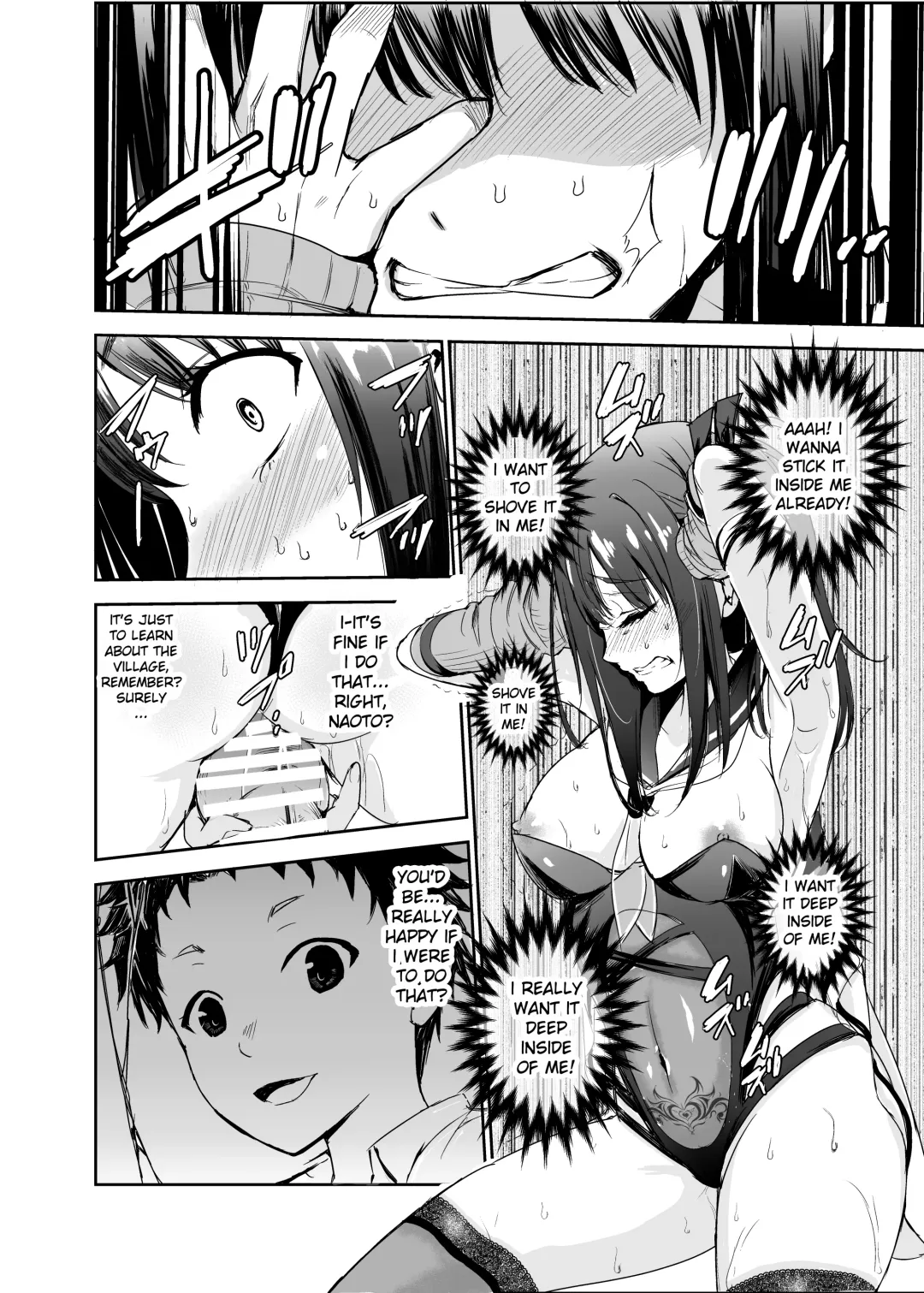 [Tricky] Tsuyagari Mura 5 ~Kareshi o Mamoru Tame Hikyou no Mura de Kyousei Gohoushi & NTR Sex~ Fhentai - Page 29