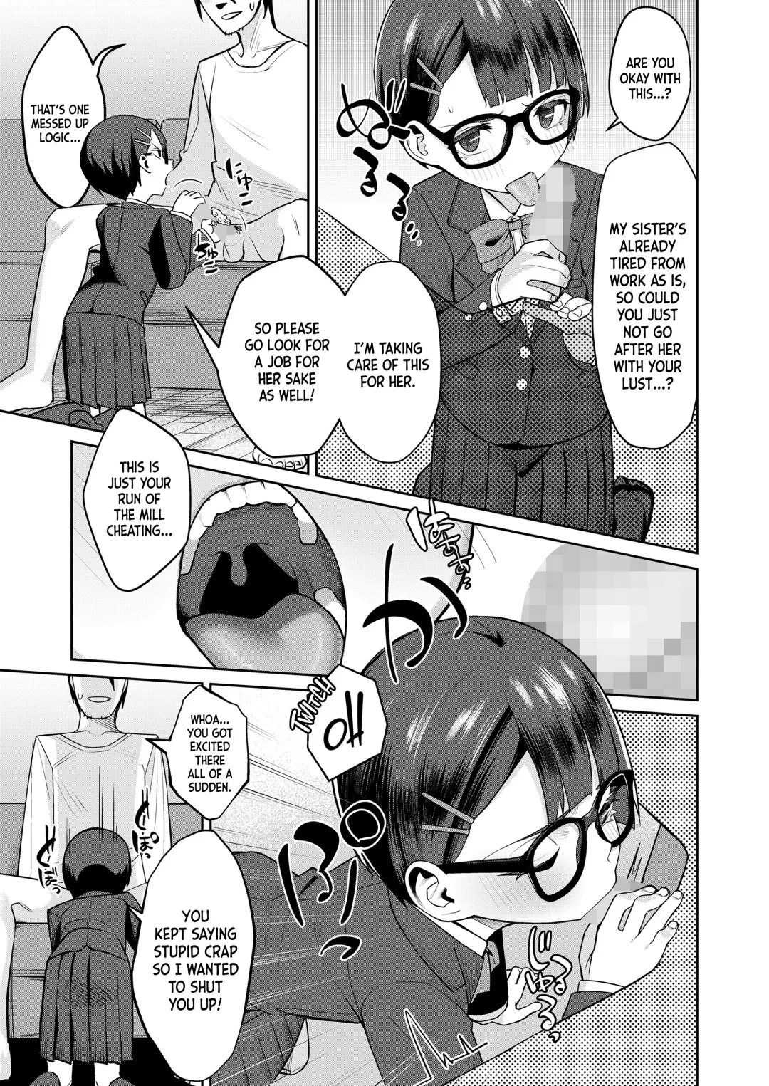 [Miyazen] Himo to Seifuku｜The Deadbeat and the Uniform Fhentai - Page 5