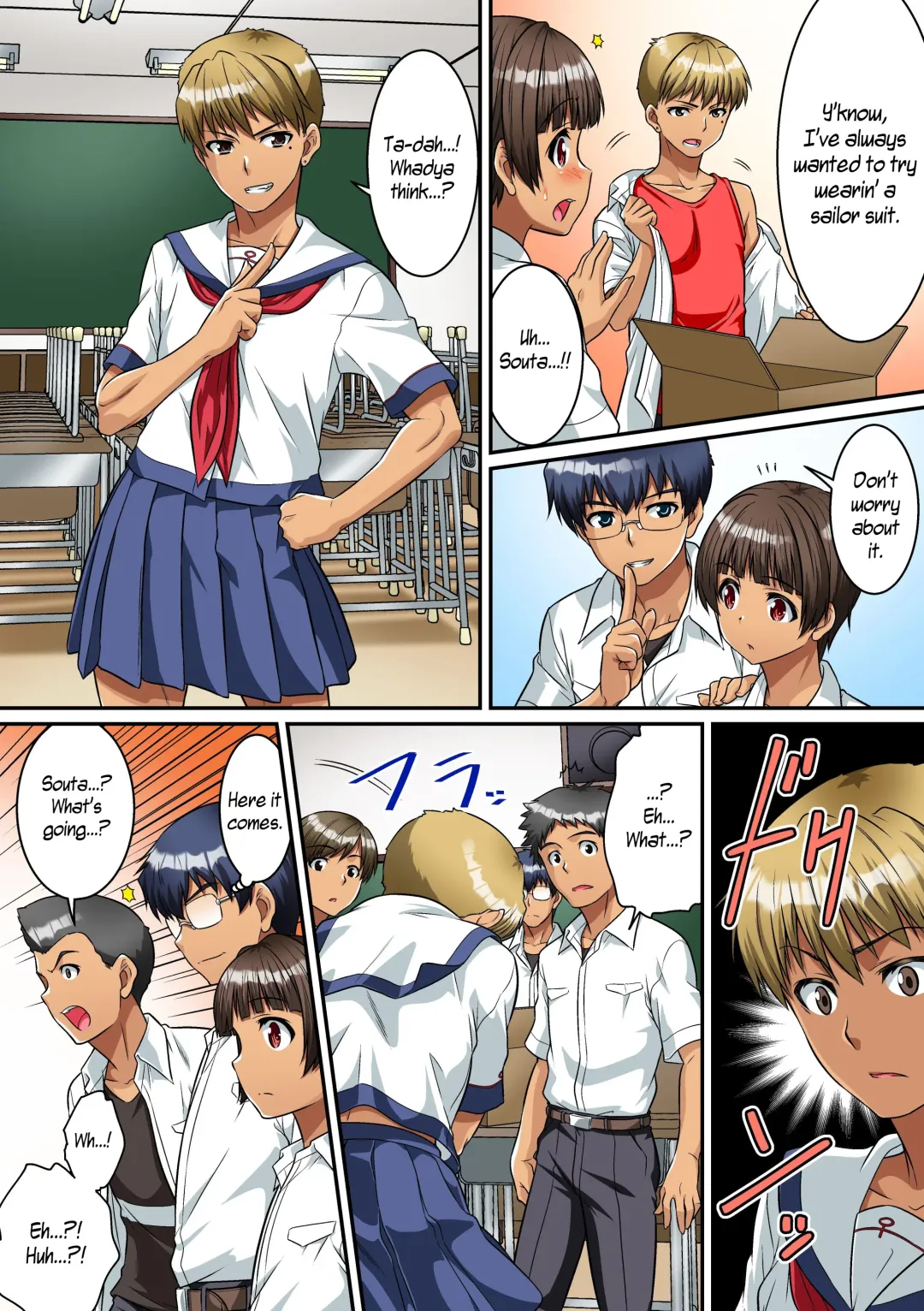 [Kaneko Naoya] Danshikou de Nyotaika shichatta Boku. Seifuku no Mama Class Danshi no Zenin ni... | I Became a Girl at an All-Boys School. For All the Classmate Boys Still in Uniform... Fhentai - Page 16