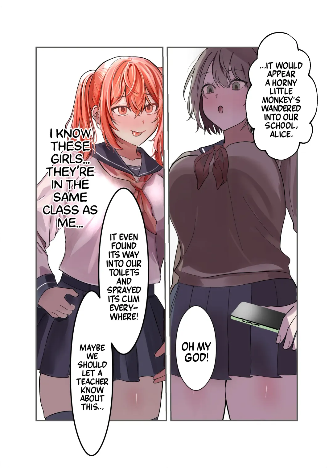 [Tsu Tu Ura] Yuutousei Mazomesu JK, Futanari Onabare~ Ijimekko ni Hasamare Sakuseitaikyuu! Fhentai - Page 9