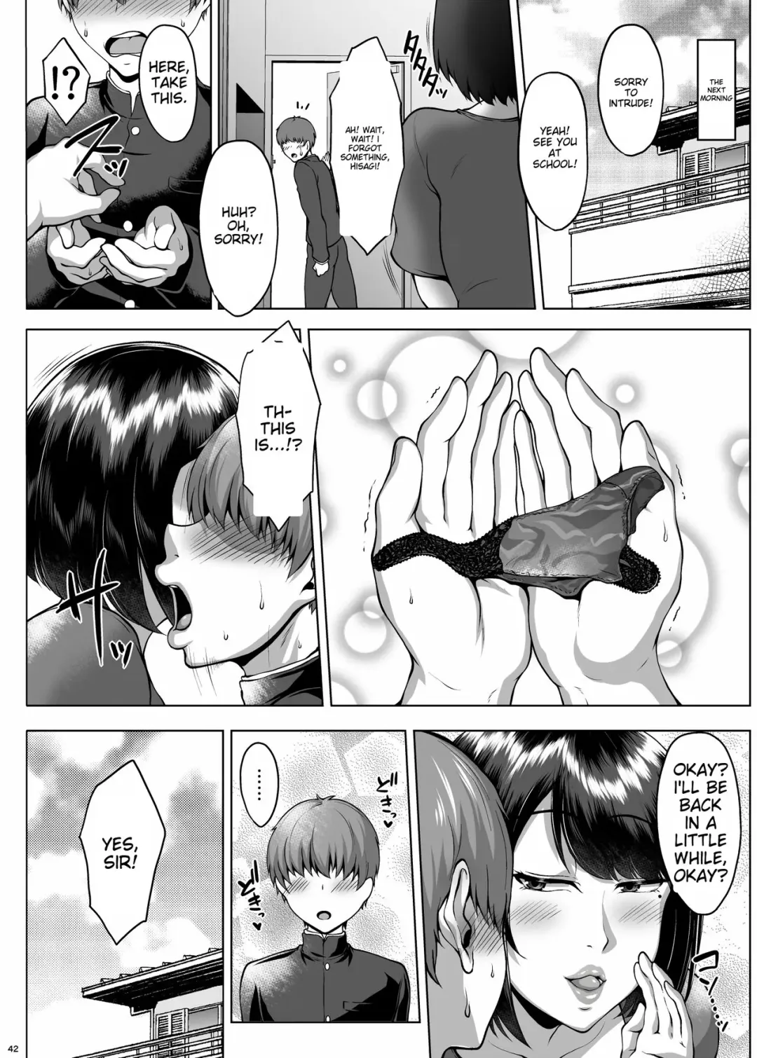[Saint Shiro] Tomodachi no Muchimuchi na Okaa-san to Zupposhi Asedaku Otomarikai Fhentai - Page 43