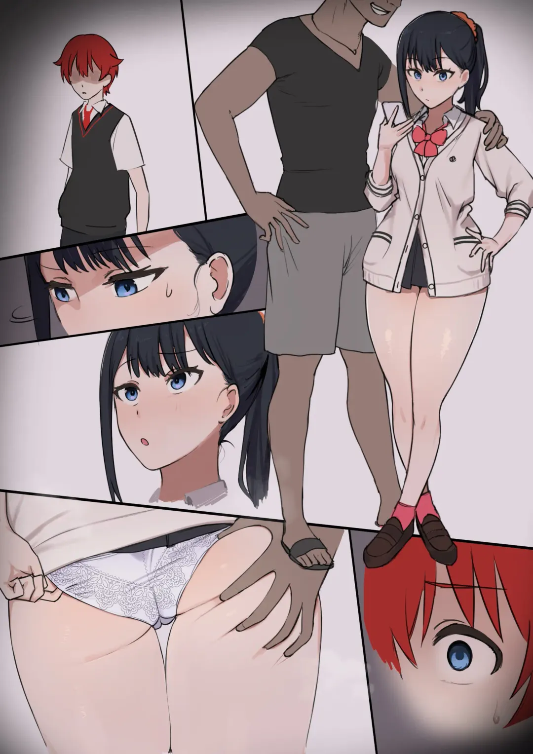 [Giga] Rikka,  Gakkou Sabotte Kareshi no Dekachin Oshaburi + Geppu Fhentai - Page 8