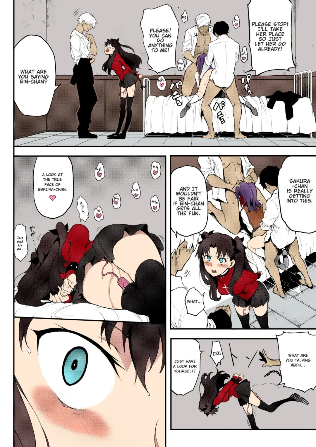[Kyockcho] Tohsaka Shimai Ryoujoku | Subjected Tohsaka Sisters Fhentai - Page 16