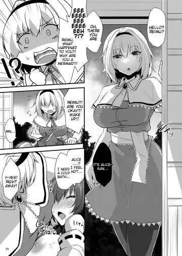 [Kirisaki Byakko] Wakasagihime ga Reimu to Alice ni Hyoui Shitara Fhentai.net - Page 14