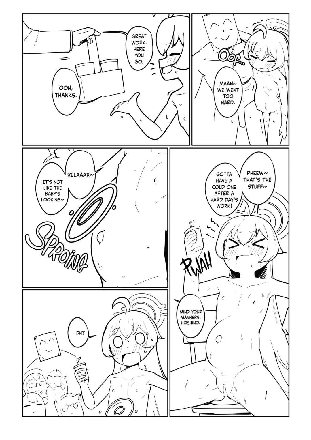 [Leonat] Abydos Ninkatsu Kiroku ~Hoshino no Baai~ | Abydos Pregnancy Records ~The Case of Hoshino~ (decensored) Fhentai - Page 9