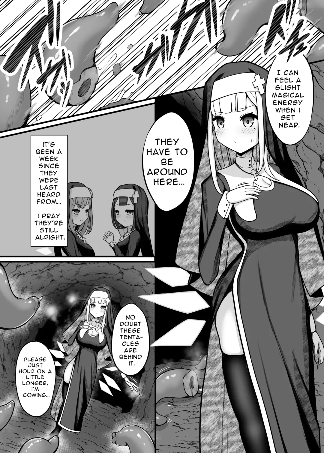 [Bonnouji Yura] Taima Sister Shokushu Naedoko Hon | Exorcist Nun Tentacle Seedbed Book Fhentai.net - Page 4