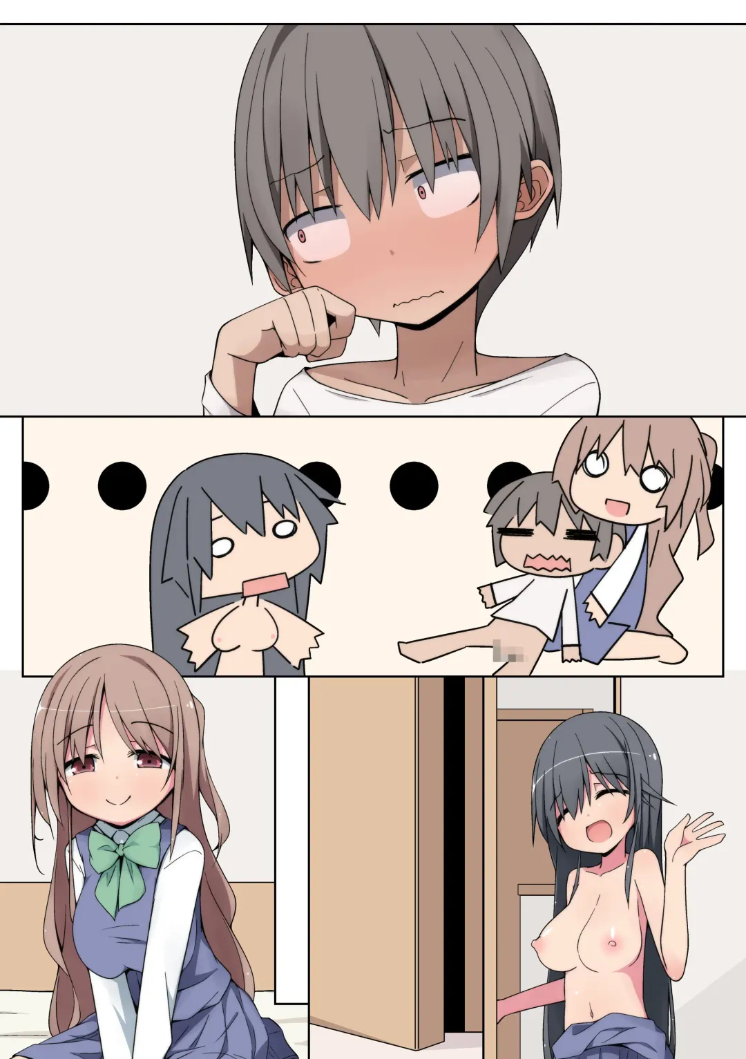 [Nekokan-nekokan] Osananajimi no Onee-san ni Otosareru Boku. Seiso de Kyonyuu na Onee-chan-tachi to Icha Love Sex Fhentai - Page 34