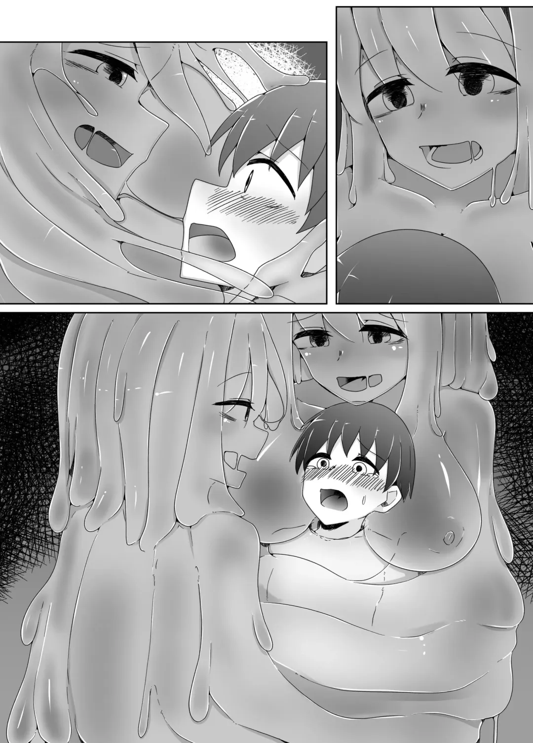 [Kazakami Sudare] Kowagari na Shota-kun ga Kozukuri shitai H na Slime ni Tamago no Naedoko Rape Sareru Hanashi | Scaredy-Cat Shota Gets Filled Up With A Slime Girl's Eggs ~Seedbed Violation~ Fhentai - Page 22