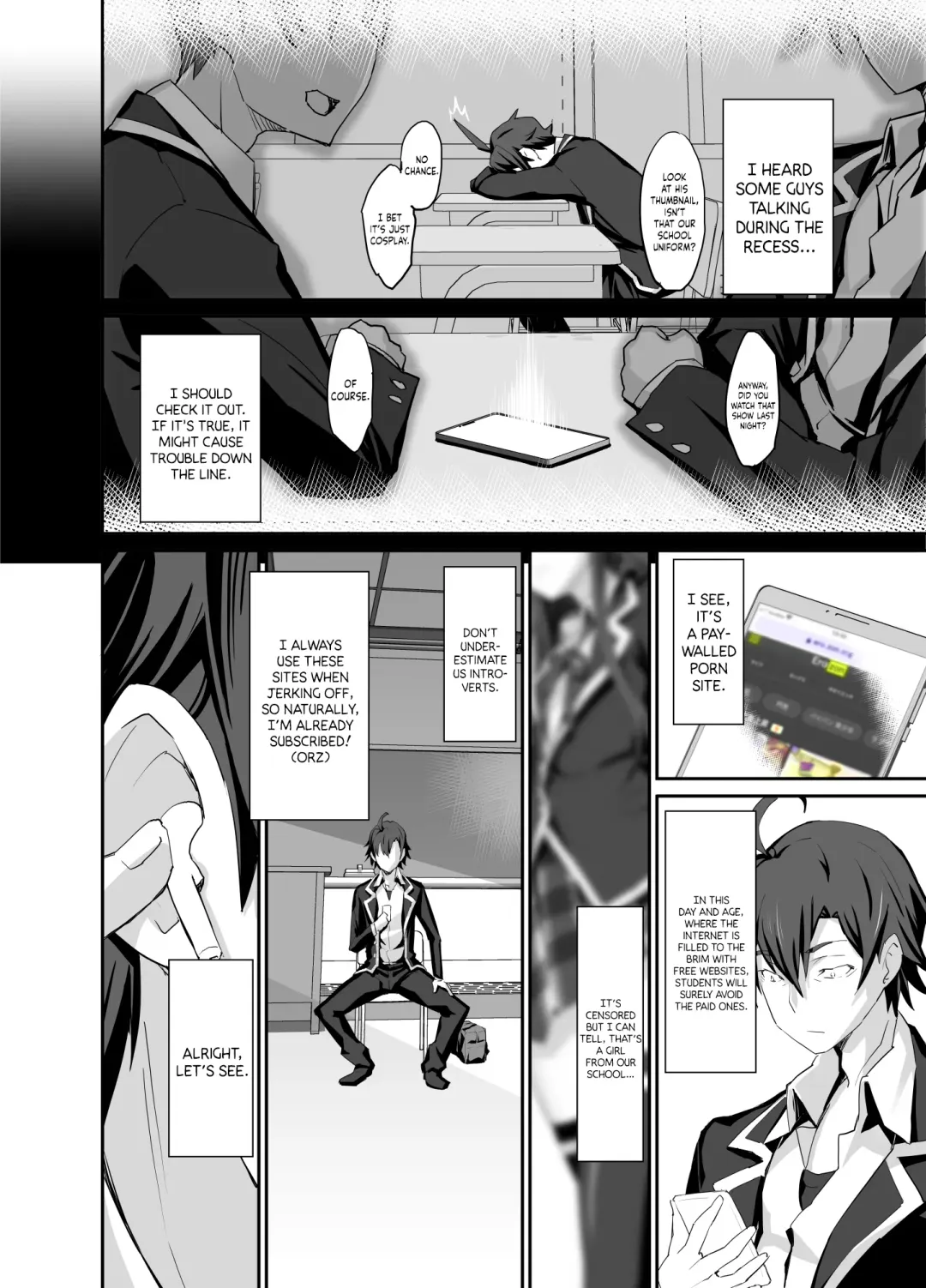 [Miyagoe Yoshitsuki] Douse Ore no Seishun Love Come wa DT de Owatteiru. | My Youth Romantic Comedy is Over and I'm Still a Virgin. (decensored) Fhentai - Page 4