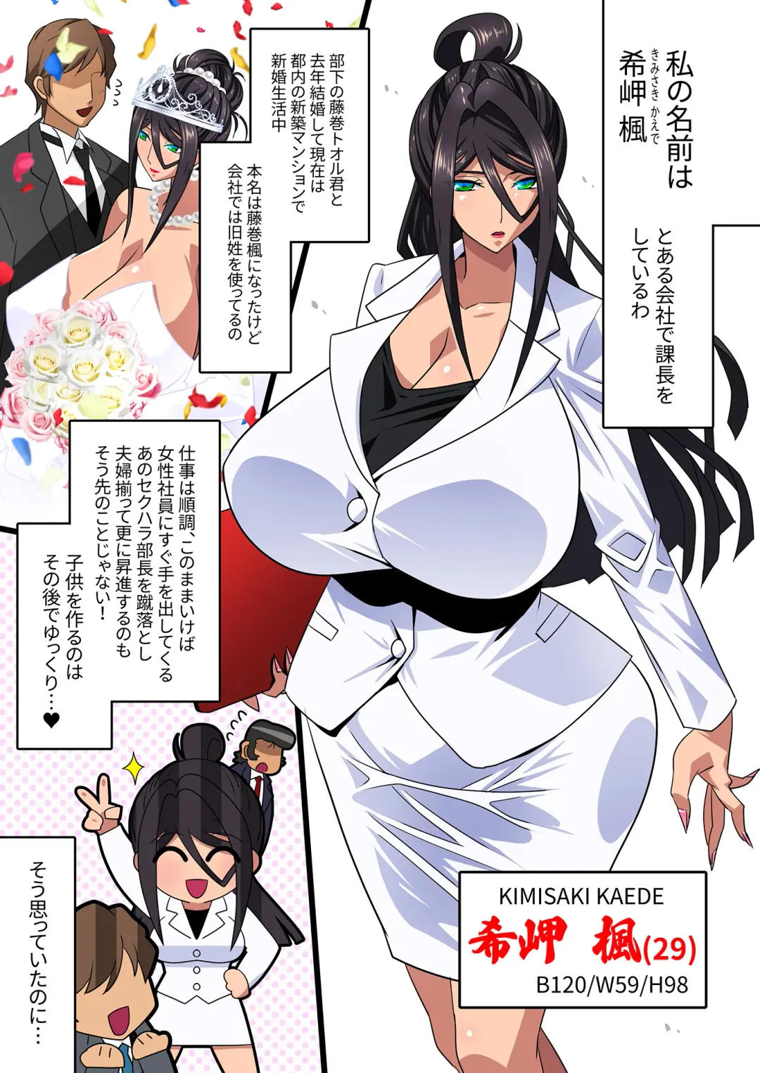 [Higashitotsuka Raisuta] Kimisaki Kaede - hitozuma kachō wa chū dashi nikutai kenshū de midara ni netorare ochiteyuku - Fhentai - Page 3