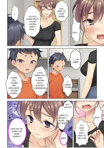 [Un Equals Shokutarou] I was reincarnated as the son of a beautiful mom so I pretended to be spoiled, played with her boobs and with an innocent smile tried to insert my stick in my childhood friend mom Fhentai.net - Page 35