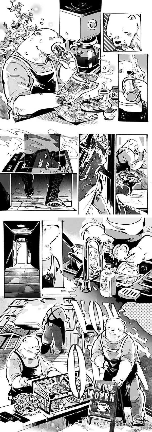 Wolf & Bear & Cafe // Fox & Tiger & Cup Noodles Fhentai - Page 12