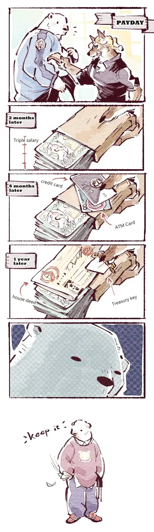 Wolf & Bear & Cafe // Fox & Tiger & Cup Noodles Fhentai - Page 15