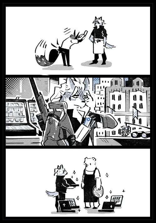 Wolf & Bear & Cafe // Fox & Tiger & Cup Noodles Fhentai - Page 31