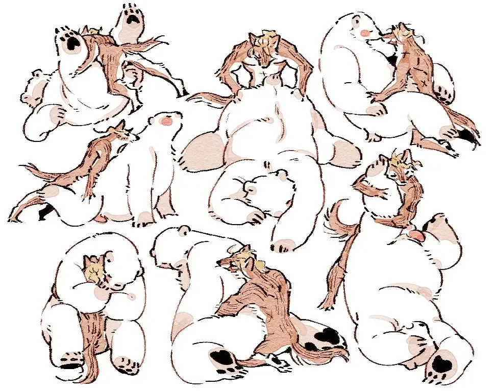 Wolf & Bear & Cafe // Fox & Tiger & Cup Noodles Fhentai - Page 47