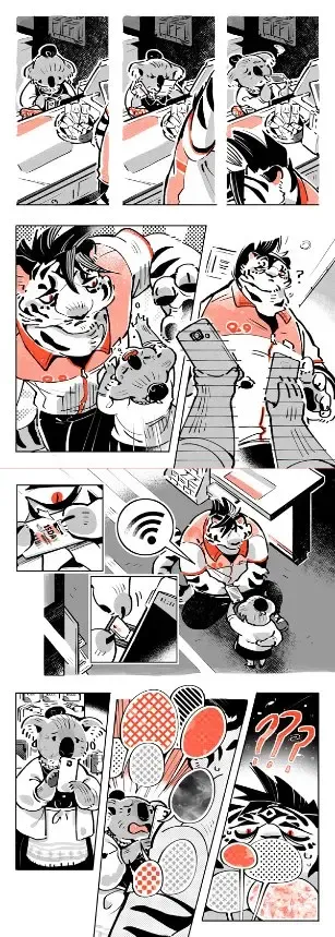 Wolf & Bear & Cafe // Fox & Tiger & Cup Noodles Fhentai - Page 53