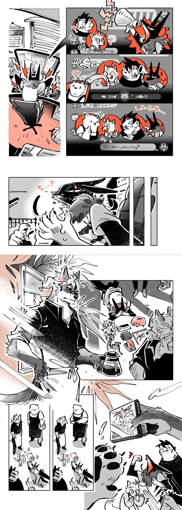 Wolf & Bear & Cafe // Fox & Tiger & Cup Noodles Fhentai - Page 62