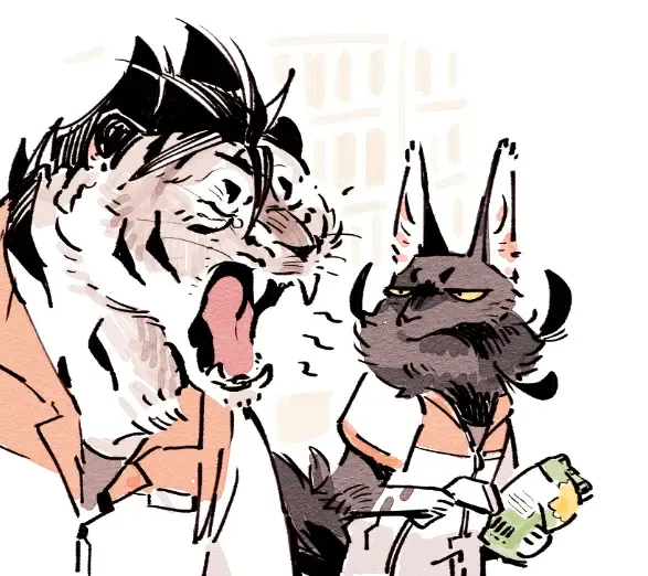 Wolf & Bear & Cafe // Fox & Tiger & Cup Noodles Fhentai - Page 73