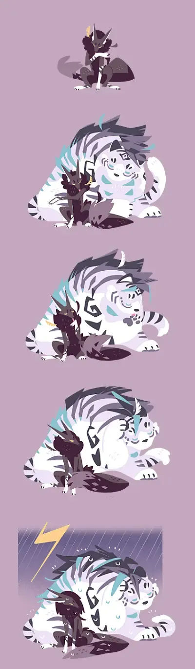 Wolf & Bear & Cafe // Fox & Tiger & Cup Noodles Fhentai - Page 94