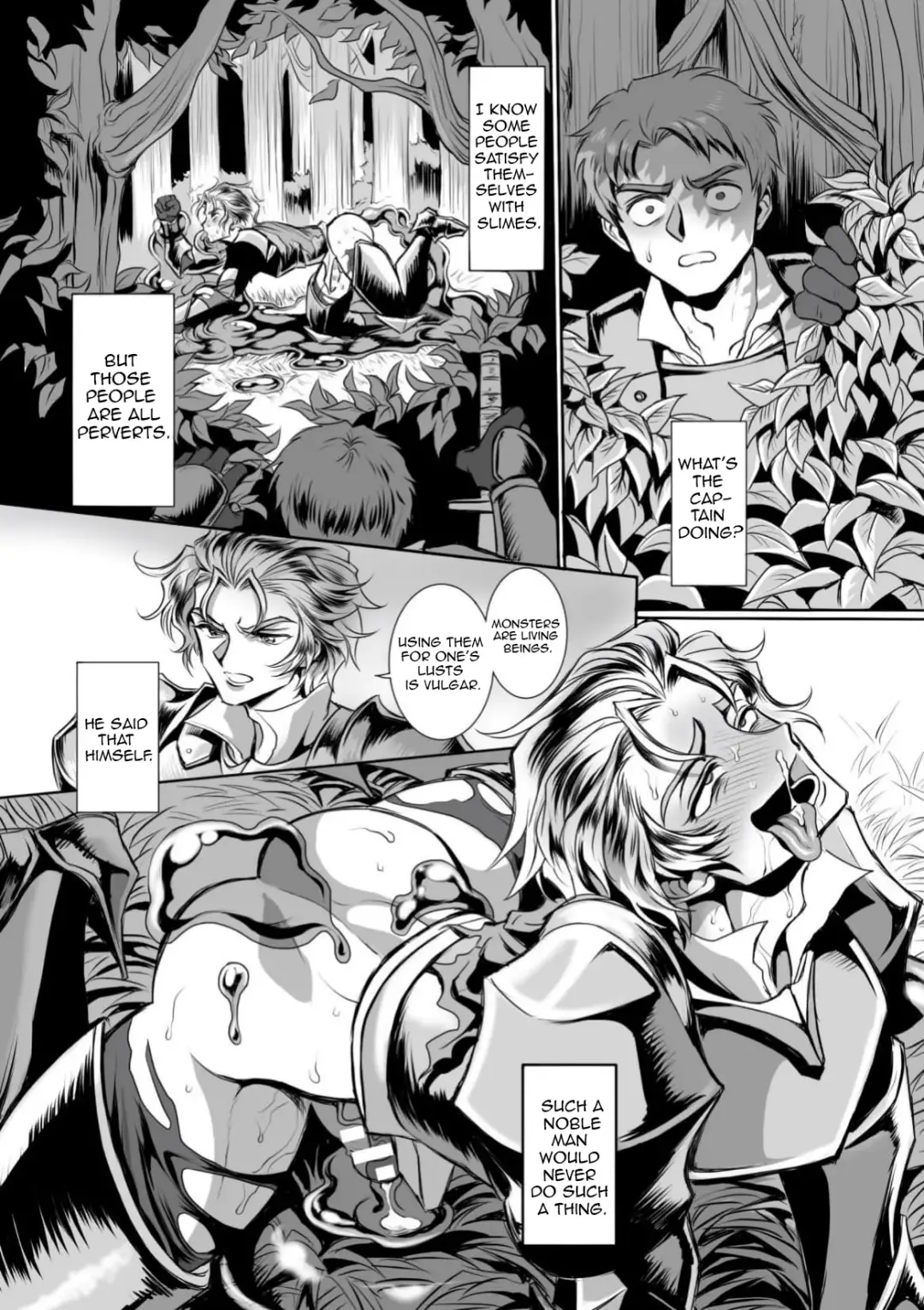 [Usuno Taro] Hyoui Kan Kishi Stallion Kimo Otoko ni Nottorare Buzama Zecchou! | Possessed Knight Stallion: Forced to Climax by a Creeper! Ch. 1 Fhentai.net - Page 15