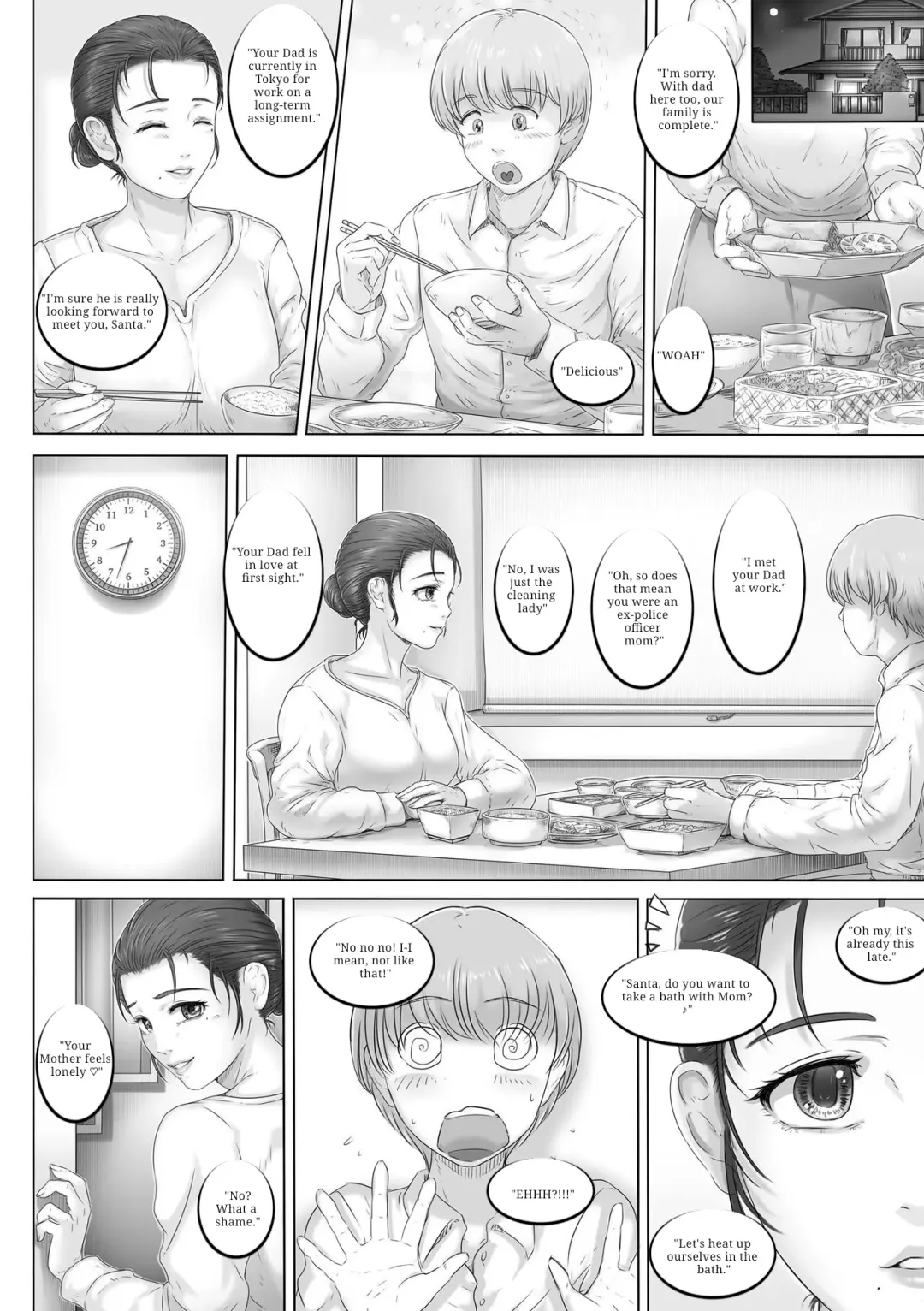 [Lemon Yoshinobu] Okaa-san wa Soko ni Iru | Mom is here Fhentai - Page 9