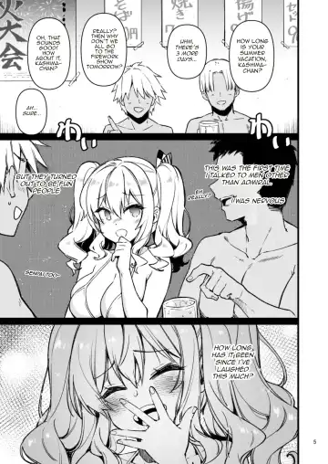 [Kekocha] Shitsuren Kashima no Natsuyasumi 2 | Heart-broken Kashima's Summer Vacation 2 Fhentai - Page 4