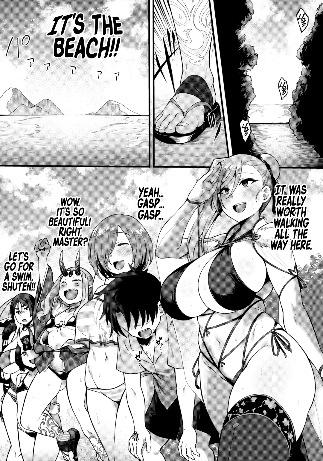 [Harufumi] Musashi-chan to Himitsu no Nettaiya | A Tropical Night with Musashi-chan Fhentai - Page 3