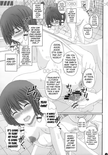 [Shiawase No Katachi] Oyako Soukan Otou-san no Aka-chan o Ofuroba de Umu made no Watashi no Ninshin Kiroku Fhentai.net - Page 24