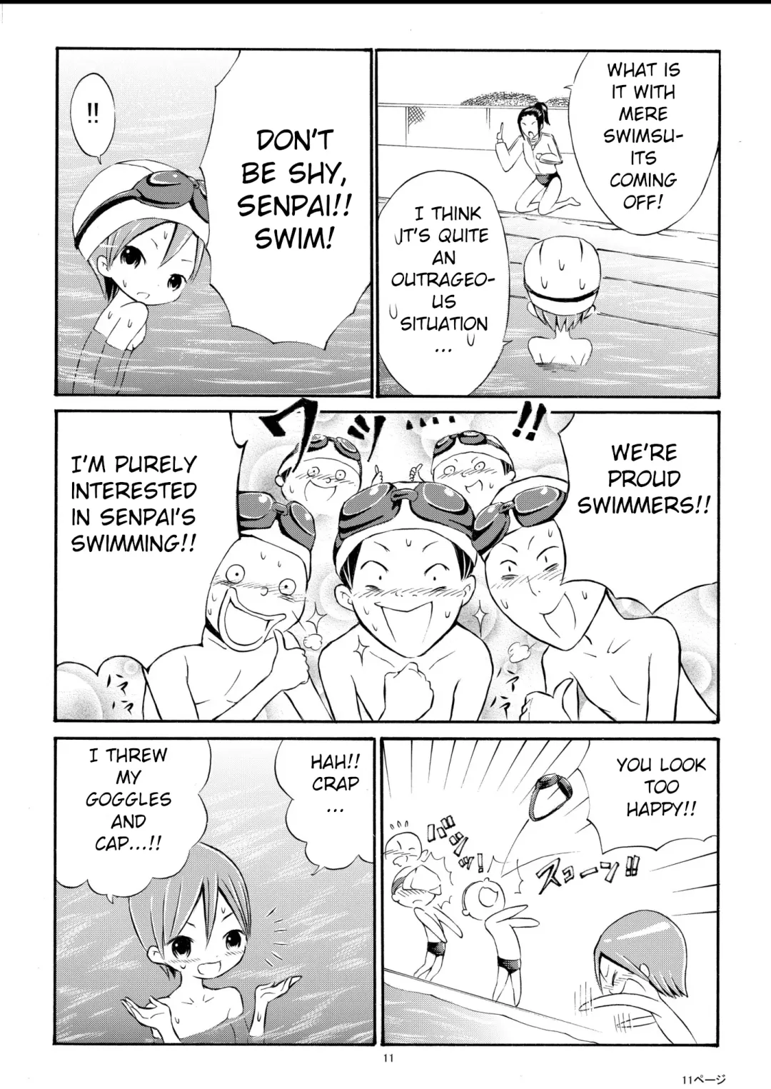 [Suzuki Tenpura] Watashi o Zenra de Oyogaseru Ki!? | You're Making Me Swim Naked!? Fhentai - Page 11