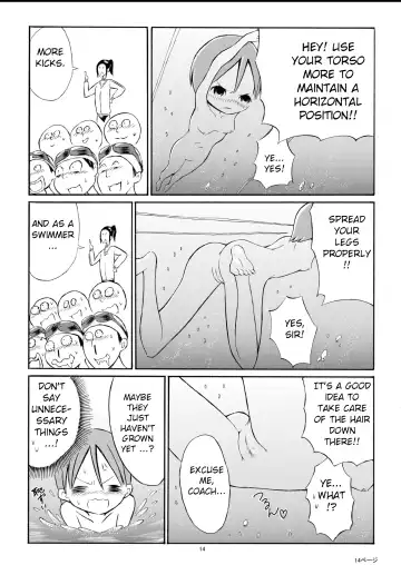 [Suzuki Tenpura] Watashi o Zenra de Oyogaseru Ki!? | You're Making Me Swim Naked!? Fhentai - Page 14