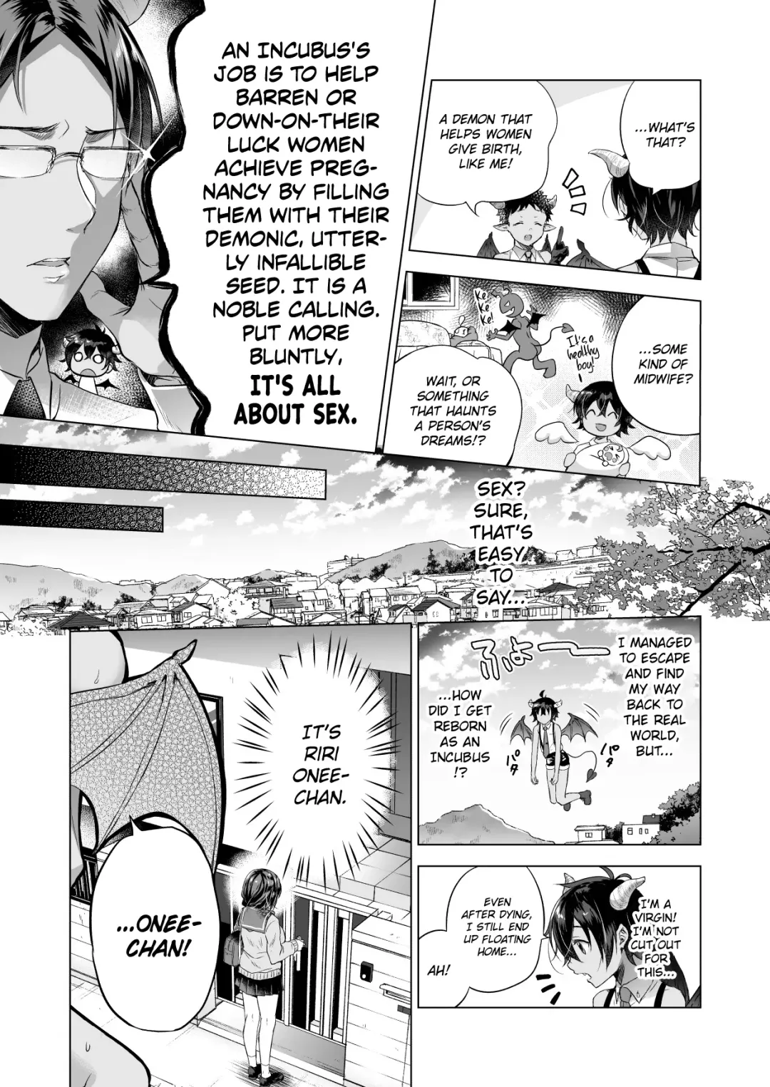 [Mitsu King] Tensei Incubus wa Tonari no Onee-chan o Haramasetai | A Reincarnated Incubus Wants to Impregnate the Girl Next Door Fhentai - Page 6