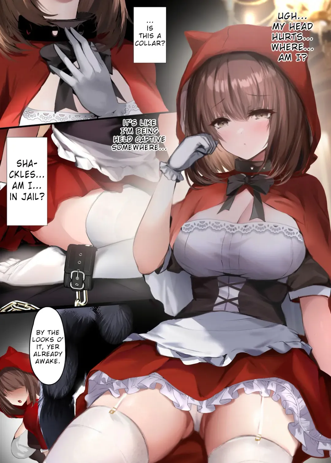 [Mafuyu] Otogi Yobanashi -Toraware no Akazukin- | Fairy Tales -Enslaved Red Hood- Fhentai - Page 3