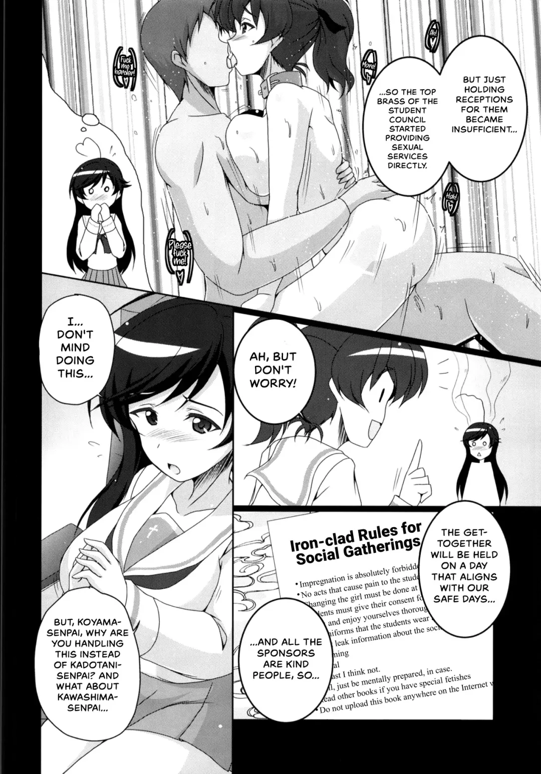 [Yohinori] Ooarai Joshi Seitokai Hikitsugi Sagyou no Ikkan desu! Fhentai - Page 5