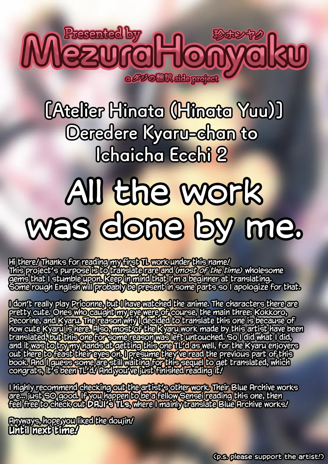 [Hinata Yuu] Deredere Kyaru-chan to Ichaicha Ecchi 2 Fhentai - Page 22