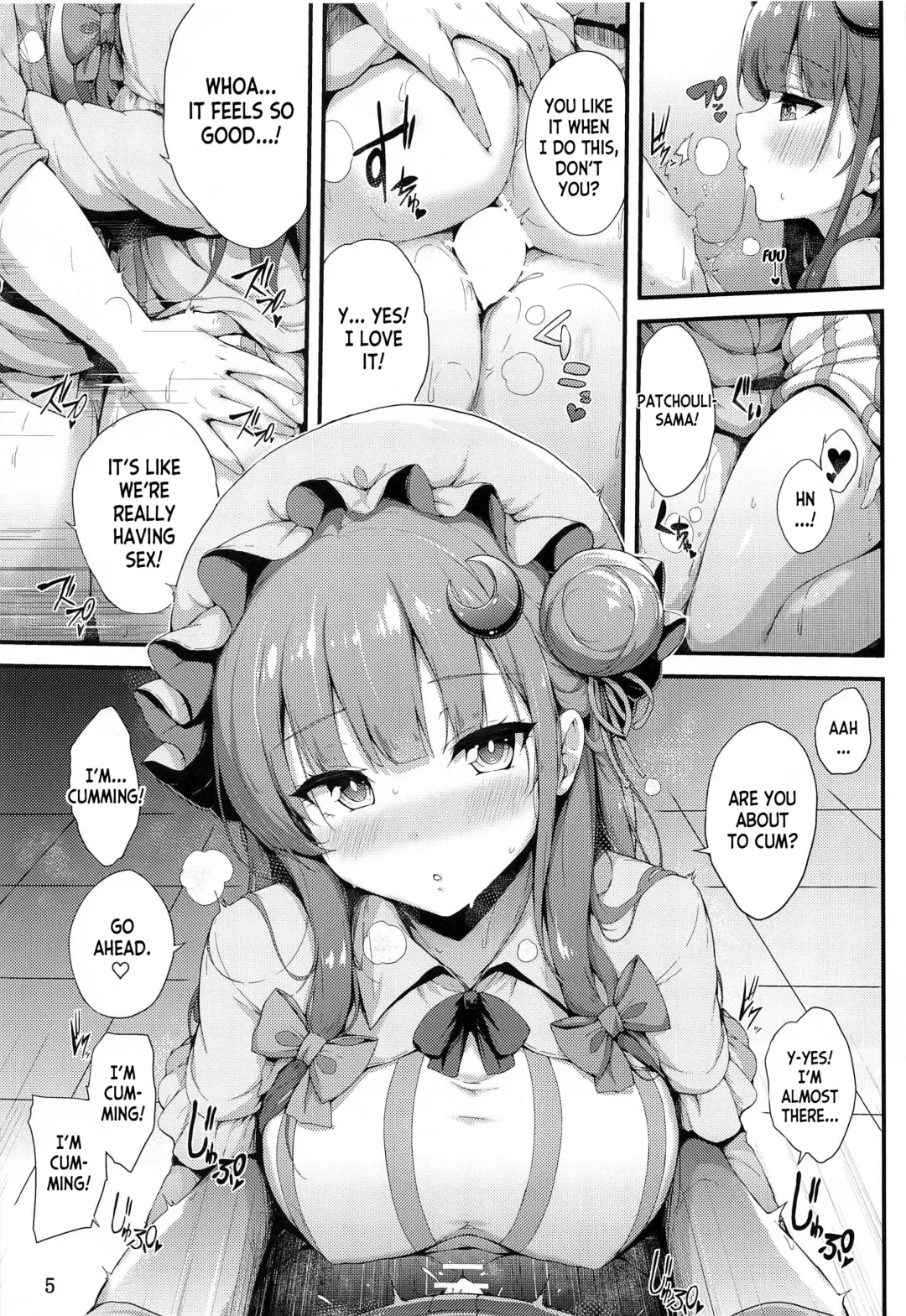 [Yukiusagi.] Patchouli-sama wa Itsudemo Shite kureru Fhentai - Page 4
