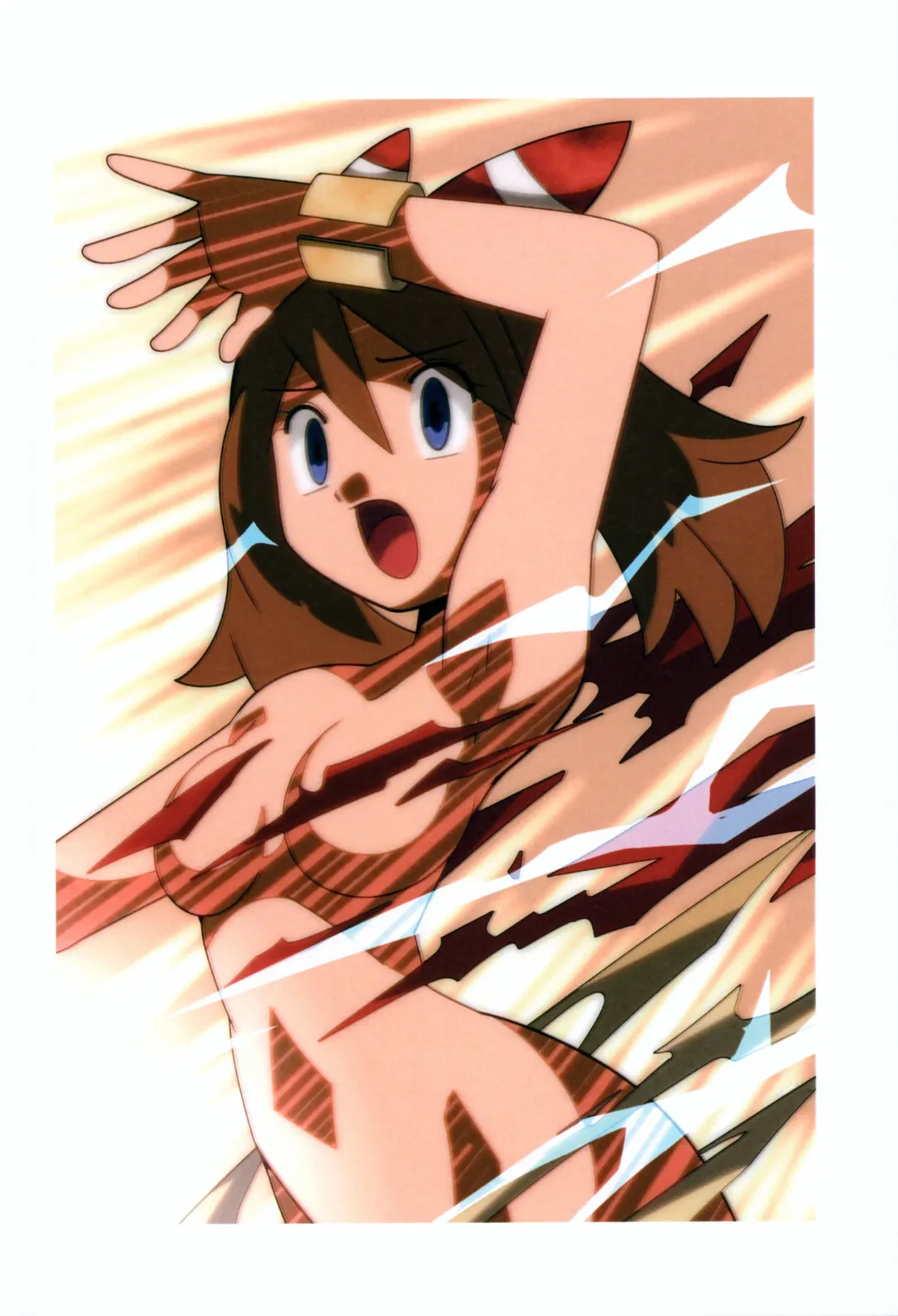 [Hainchu] Mega Shinka de Fuku ga Hajiketobu Illust-bon Fhentai - Page 15