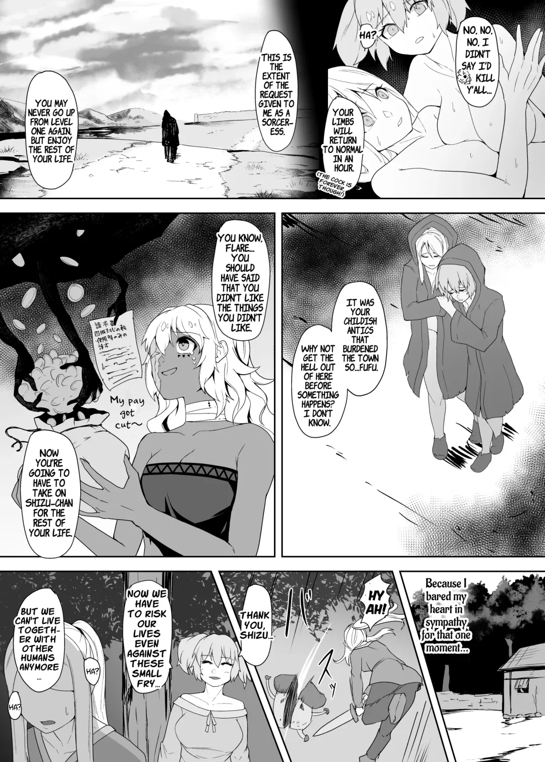 [Gotarou] A Witch and Swordswoman Lose Everything To Forced Futanari Level Draining Sex | Level Drain Futanari Kyousei Sex o Saserarete, Subete o Ushinau Onna Mahoutsukai to Onna Kenshi Fhentai - Page 35