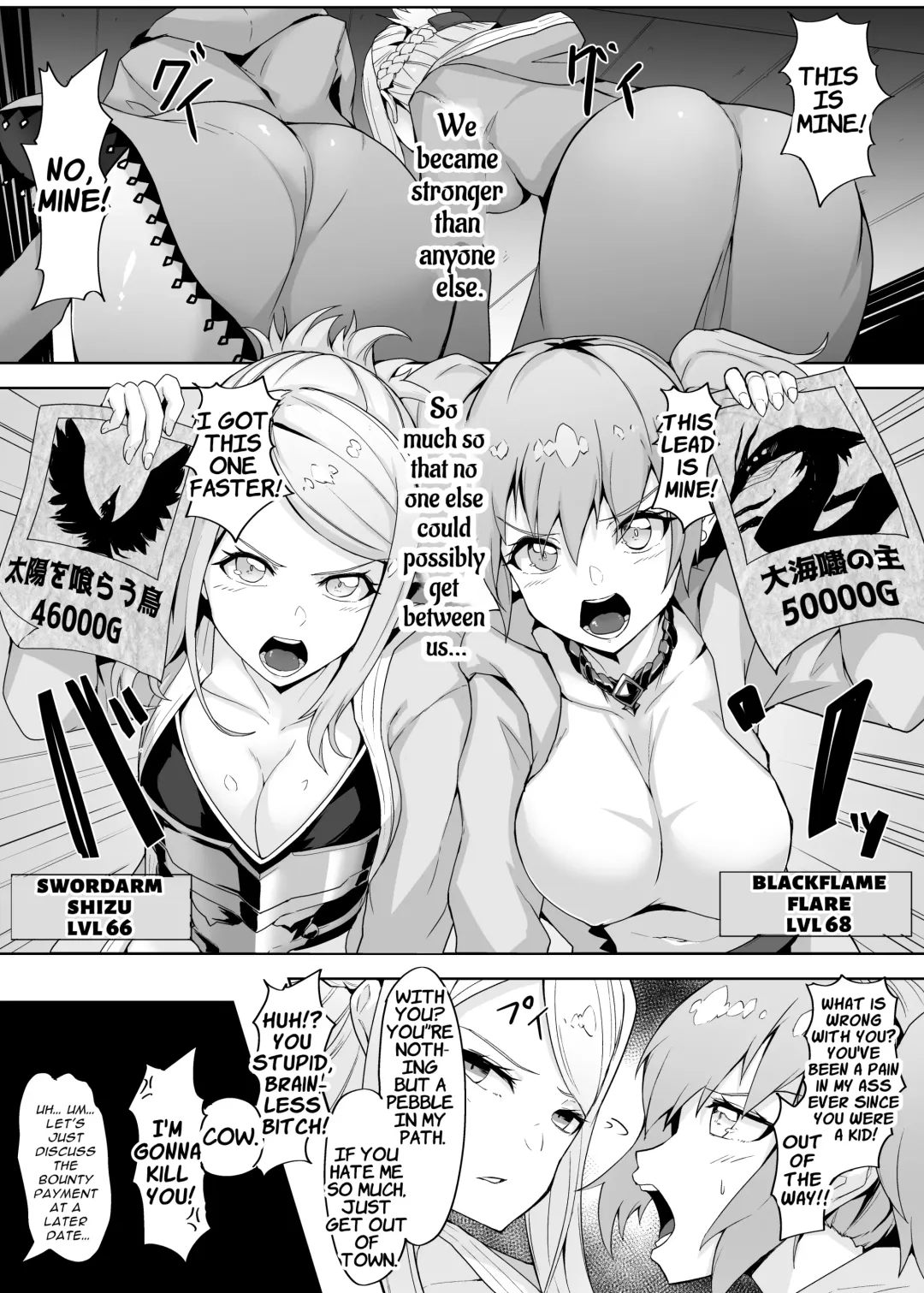 [Gotarou] A Witch and Swordswoman Lose Everything To Forced Futanari Level Draining Sex | Level Drain Futanari Kyousei Sex o Saserarete, Subete o Ushinau Onna Mahoutsukai to Onna Kenshi Fhentai - Page 4